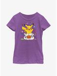 Pokemon Pikachu Halloween Candy Youth Girls T-Shirt, PURPLE BERRY, hi-res
