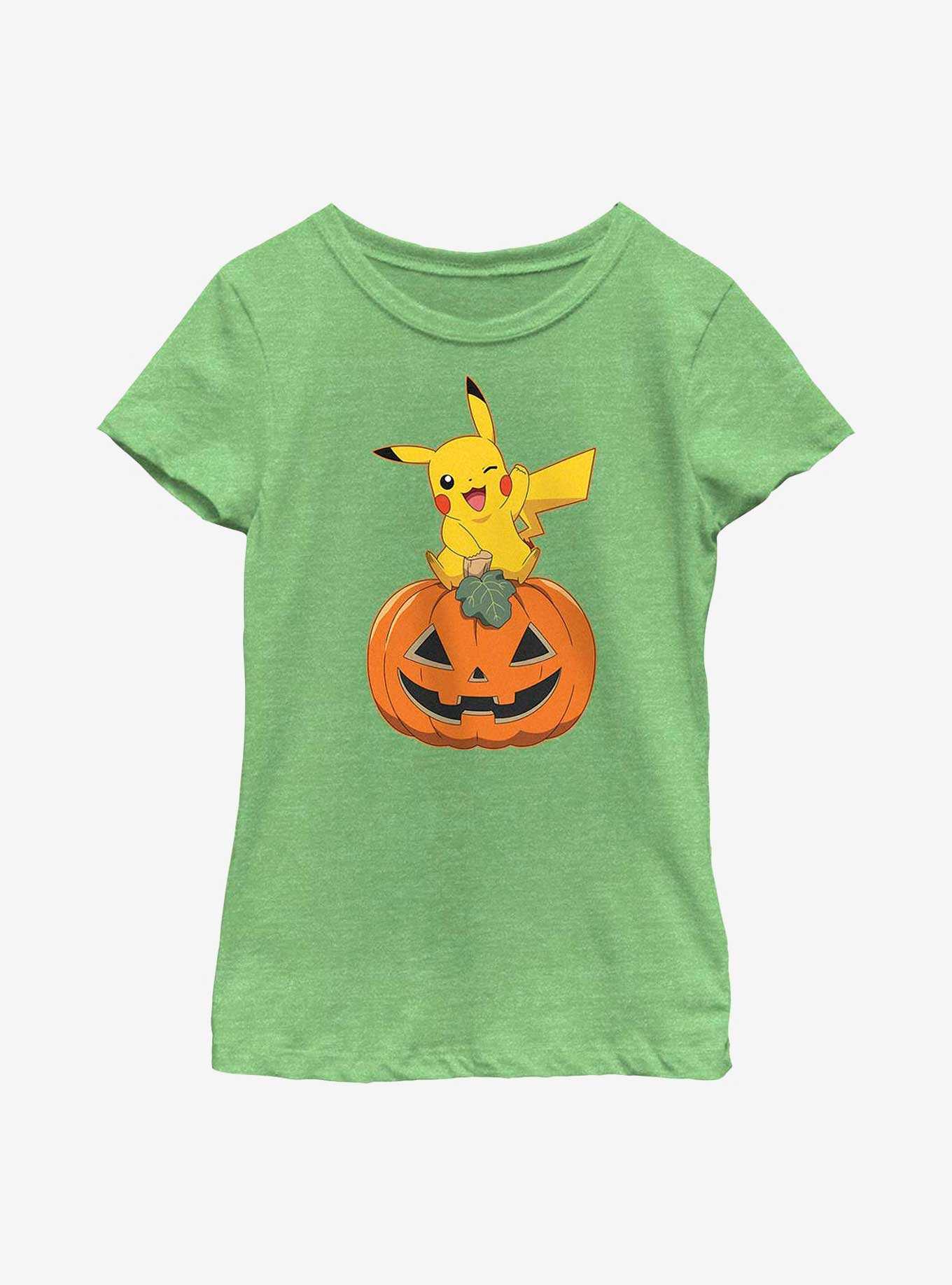 Pokemon Pikachu Pumpkin Youth Girls T-Shirt, , hi-res