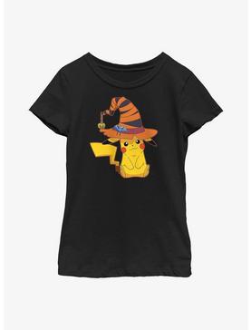 Pokemon Pikachu Witch Hat Youth Girls T-Shirt, , hi-res