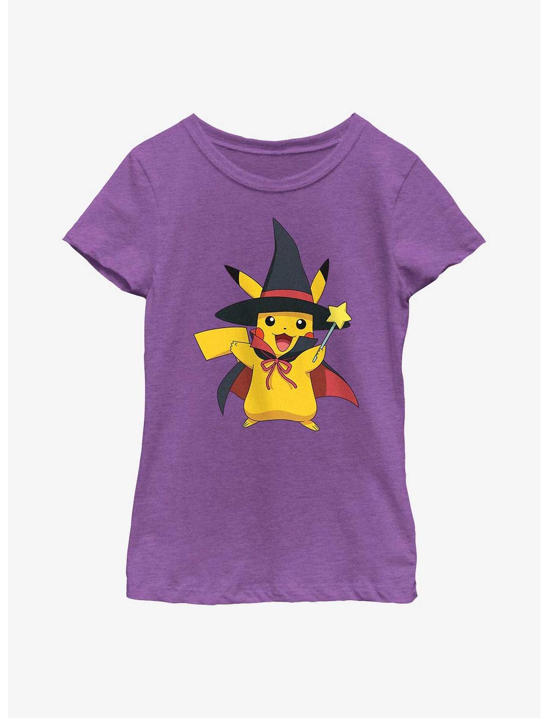 Pokemon Witch Pikachu Youth Girls T-Shirt, PURPLE BERRY, hi-res