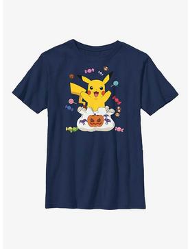 Pokemon Pikachu Halloween Candy Youth T-Shirt, , hi-res