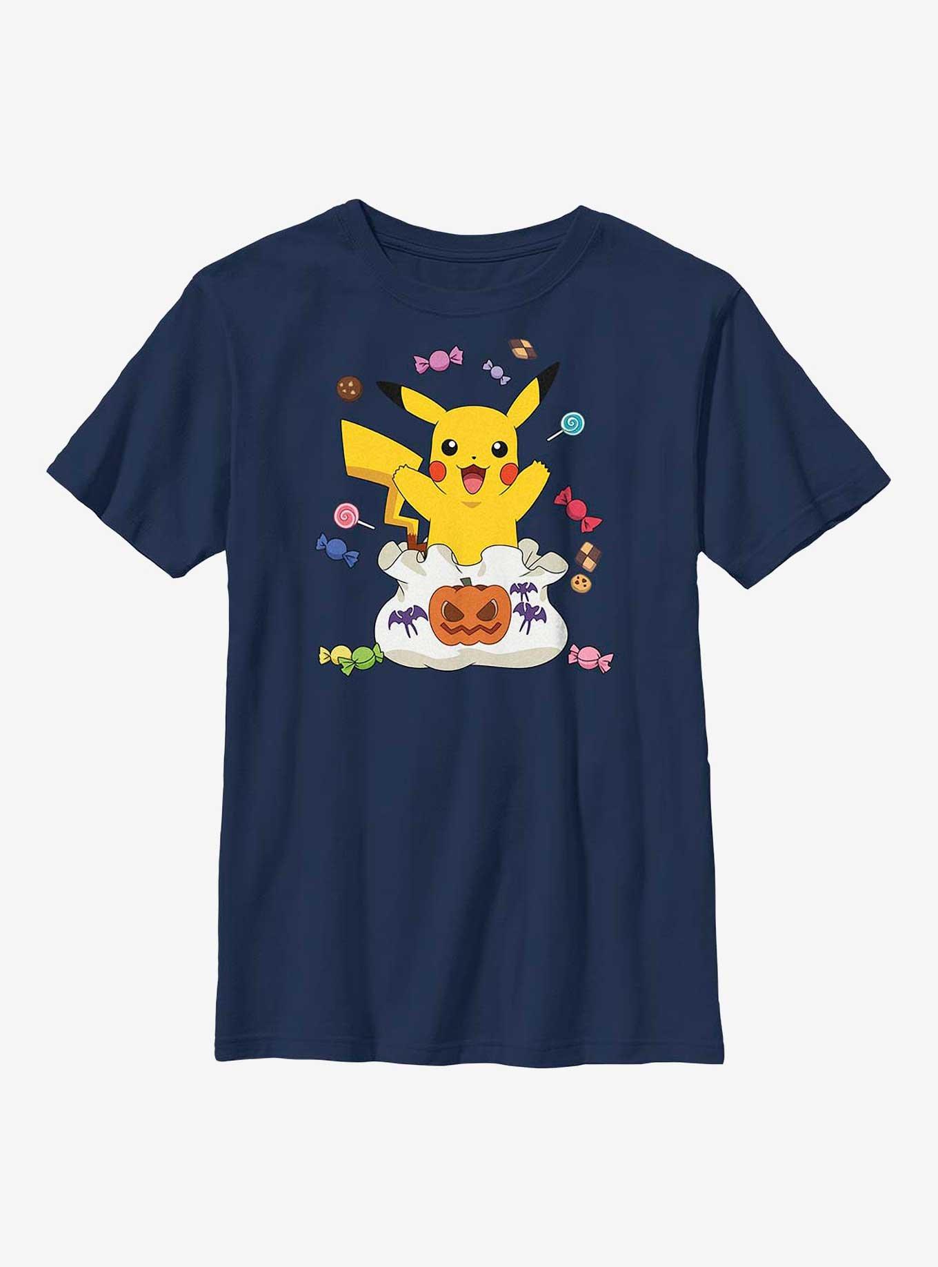 Pokemon Pikachu Halloween Candy Youth T-Shirt, , hi-res