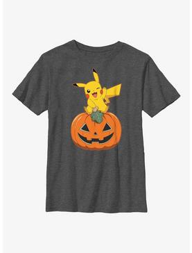Pokemon Pikachu Pumpkin Youth T-Shirt, , hi-res