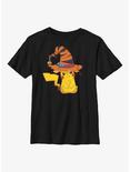 Pokemon Pikachu Witch Hat Youth T-Shirt, BLACK, hi-res