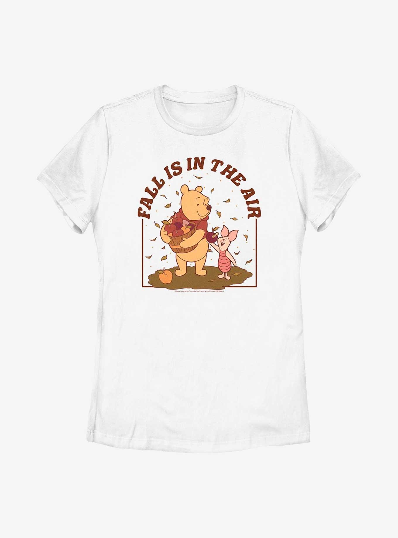 Disney Winnie The Pooh Fall Is In The Air Womens T-Shirt, WHITE, hi-res