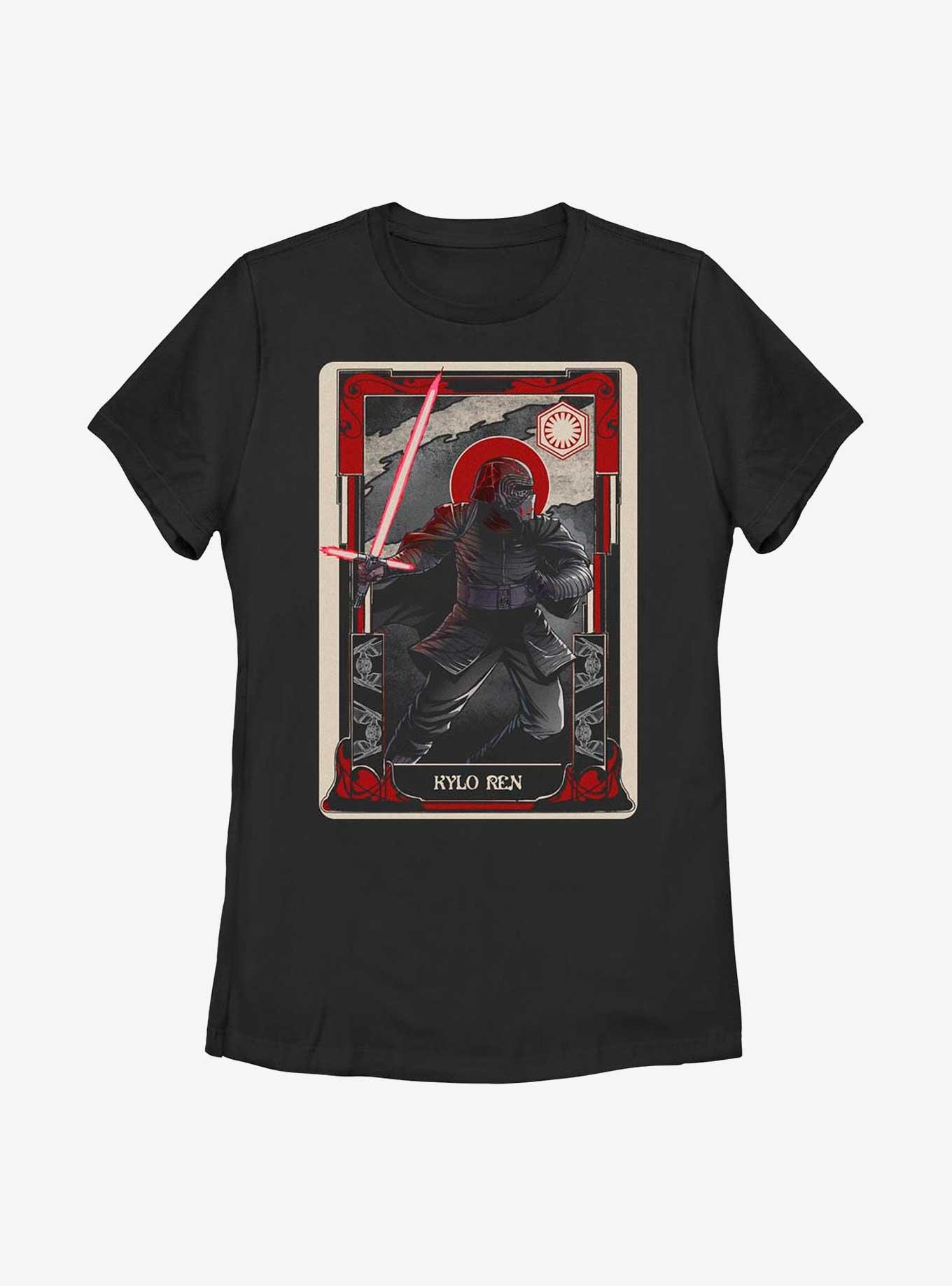 Star Wars The Force Awakens Kylo Ren Tarot Card Womens T-Shirt, , hi-res