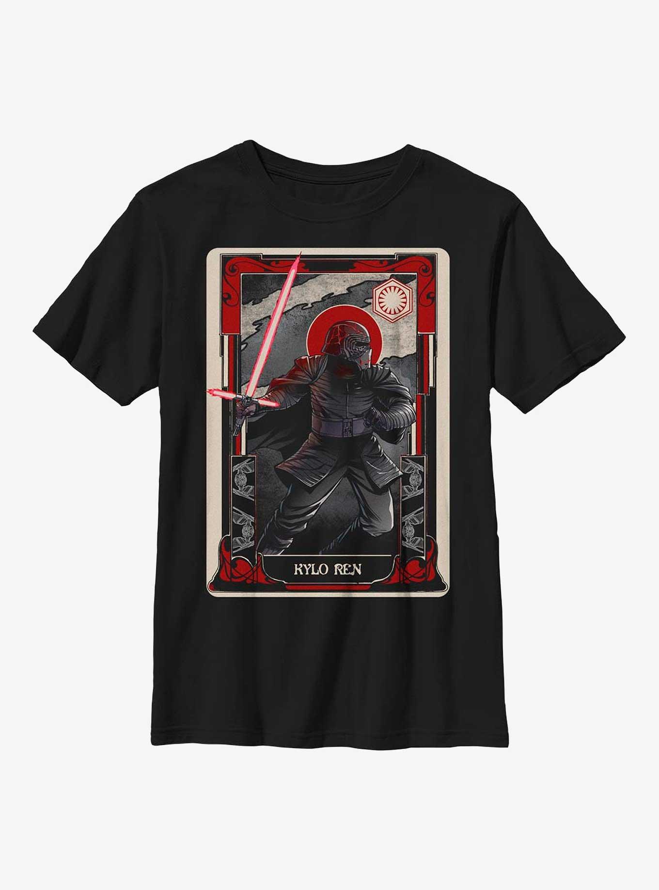 Star Wars The Force Awakens Kylo Ren Tarot Card Youth T-Shirt, , hi-res