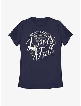Plus Size Disney Tinker Bell A Girl Loves Fall Womens T-Shirt, , hi-res