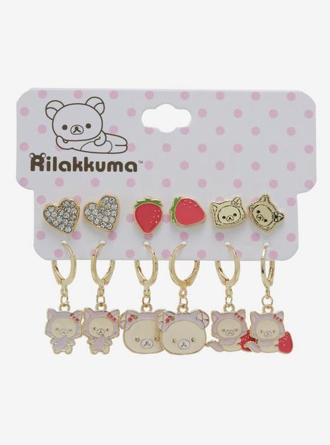 Rilakkuma Korilakkuma Cat Earring Set | Hot Topic