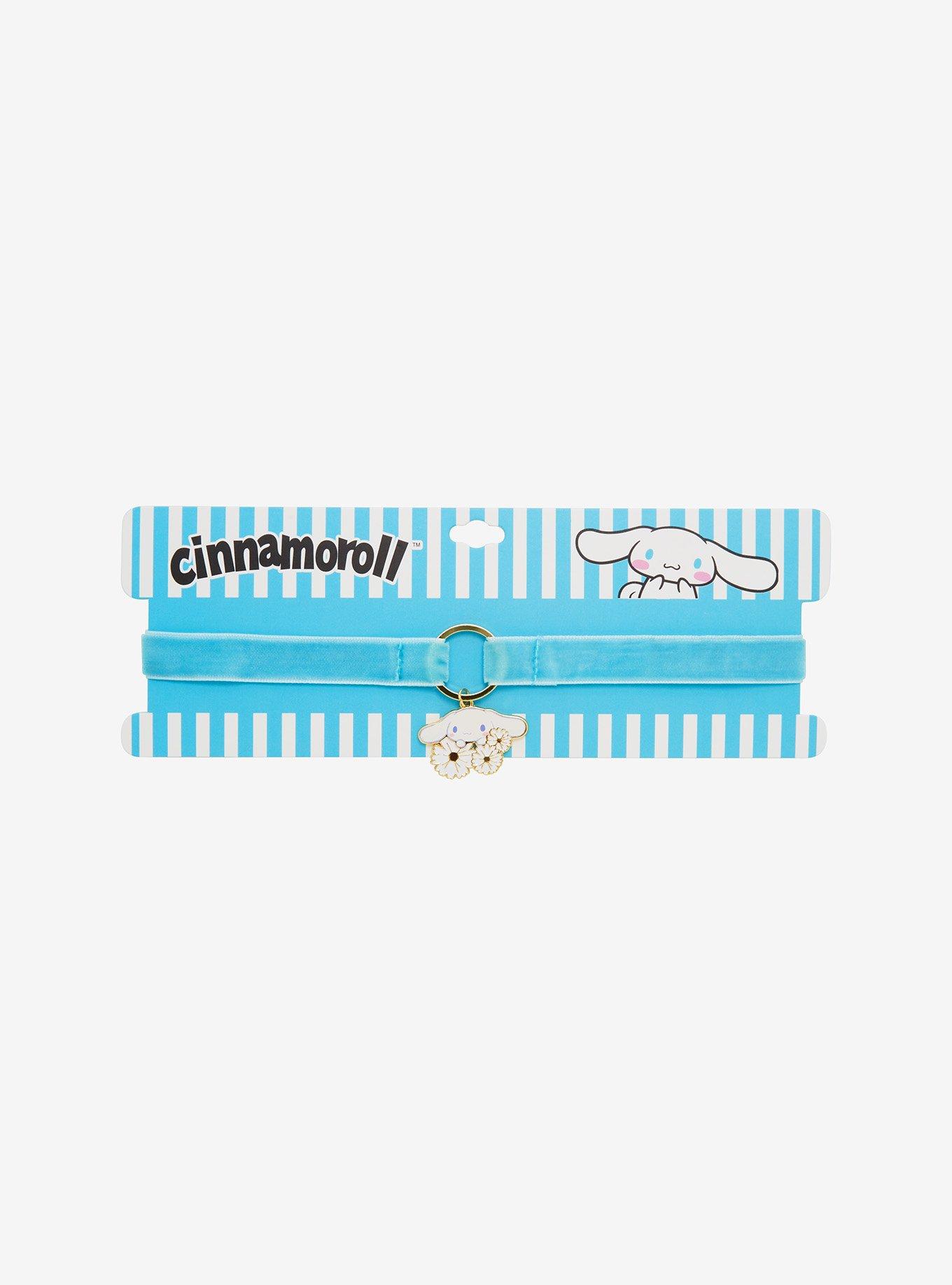 Cinnamoroll Floral Charm Velvet Choker, , hi-res