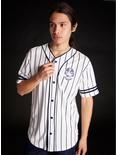 The Twilight Saga Cullen Baseball Woven Button-Up, STRIPE-BLACK WHITE, hi-res