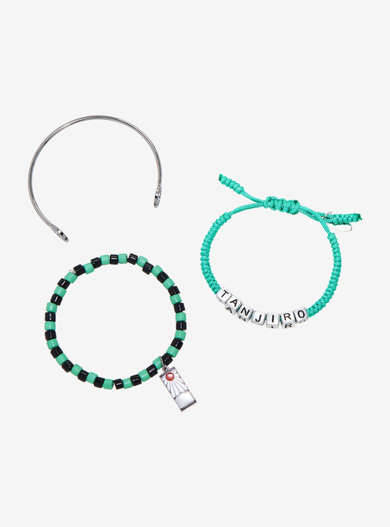 Demon Slayer Kimetsu No Yaiba Tanjiro Bracelet Set Hot Topic