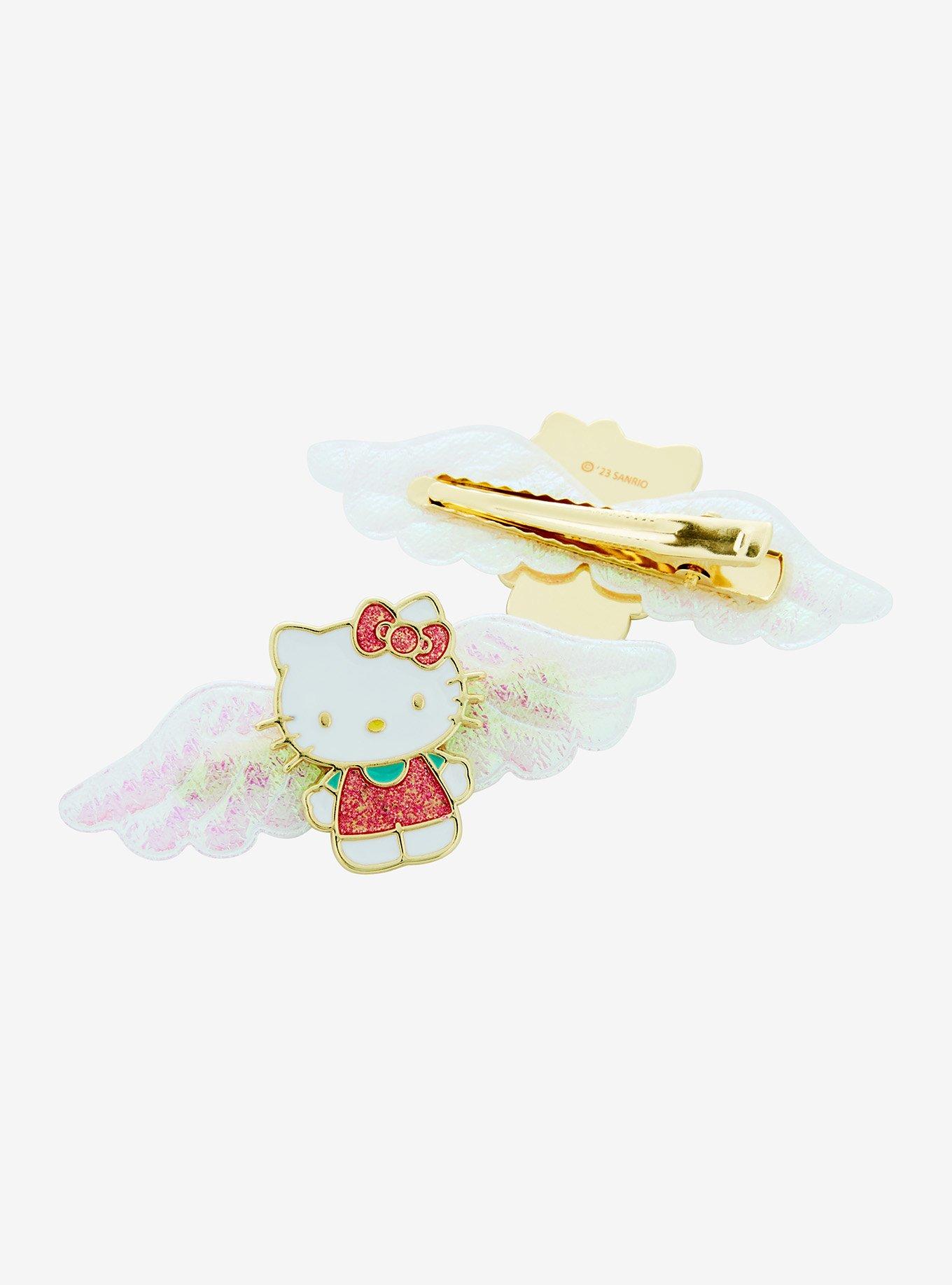 Hello Kitty Iridescent Angel Wing Hair Clips, , hi-res