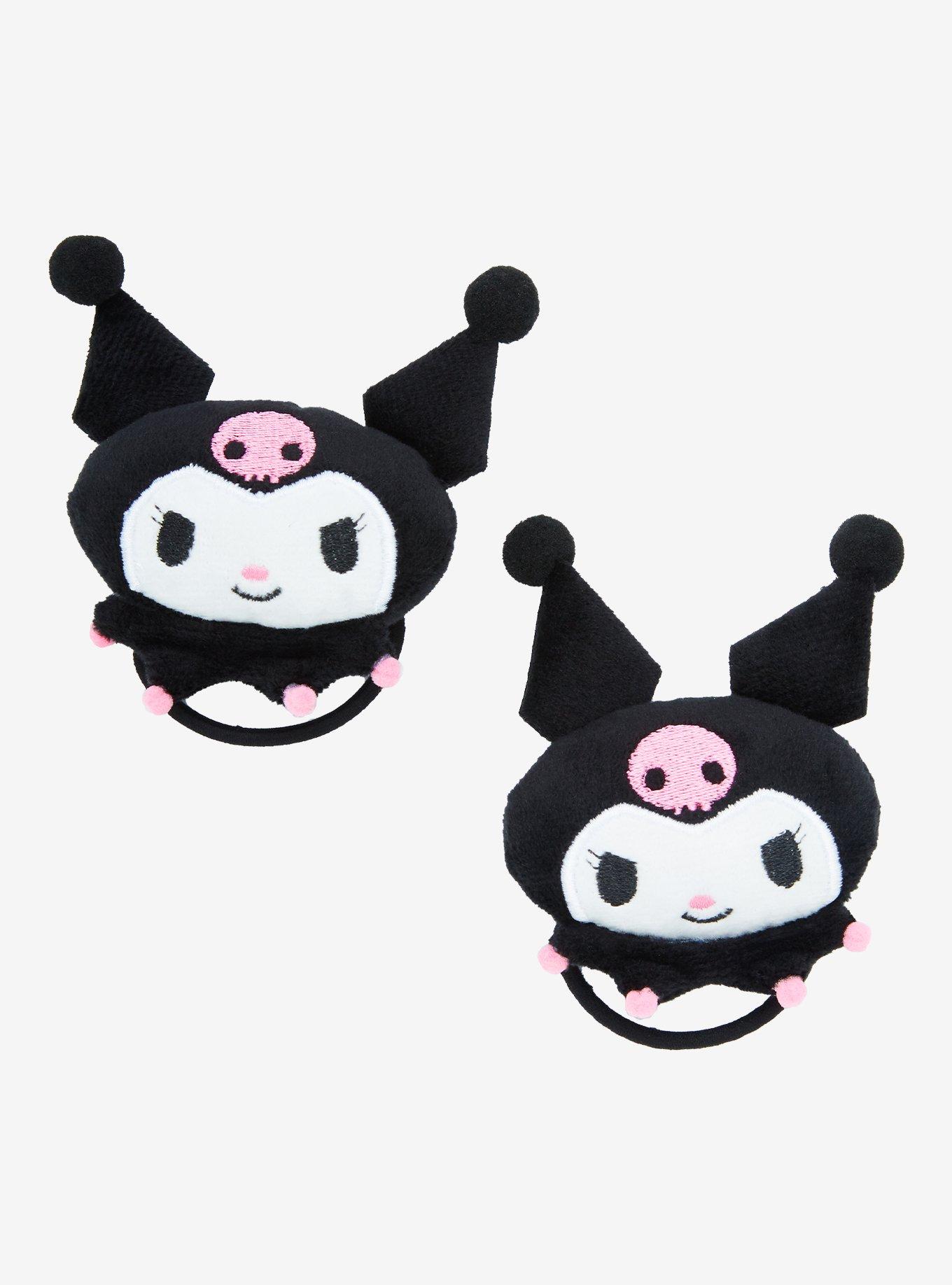 Kuromi Plush Hair Tie Set, , hi-res