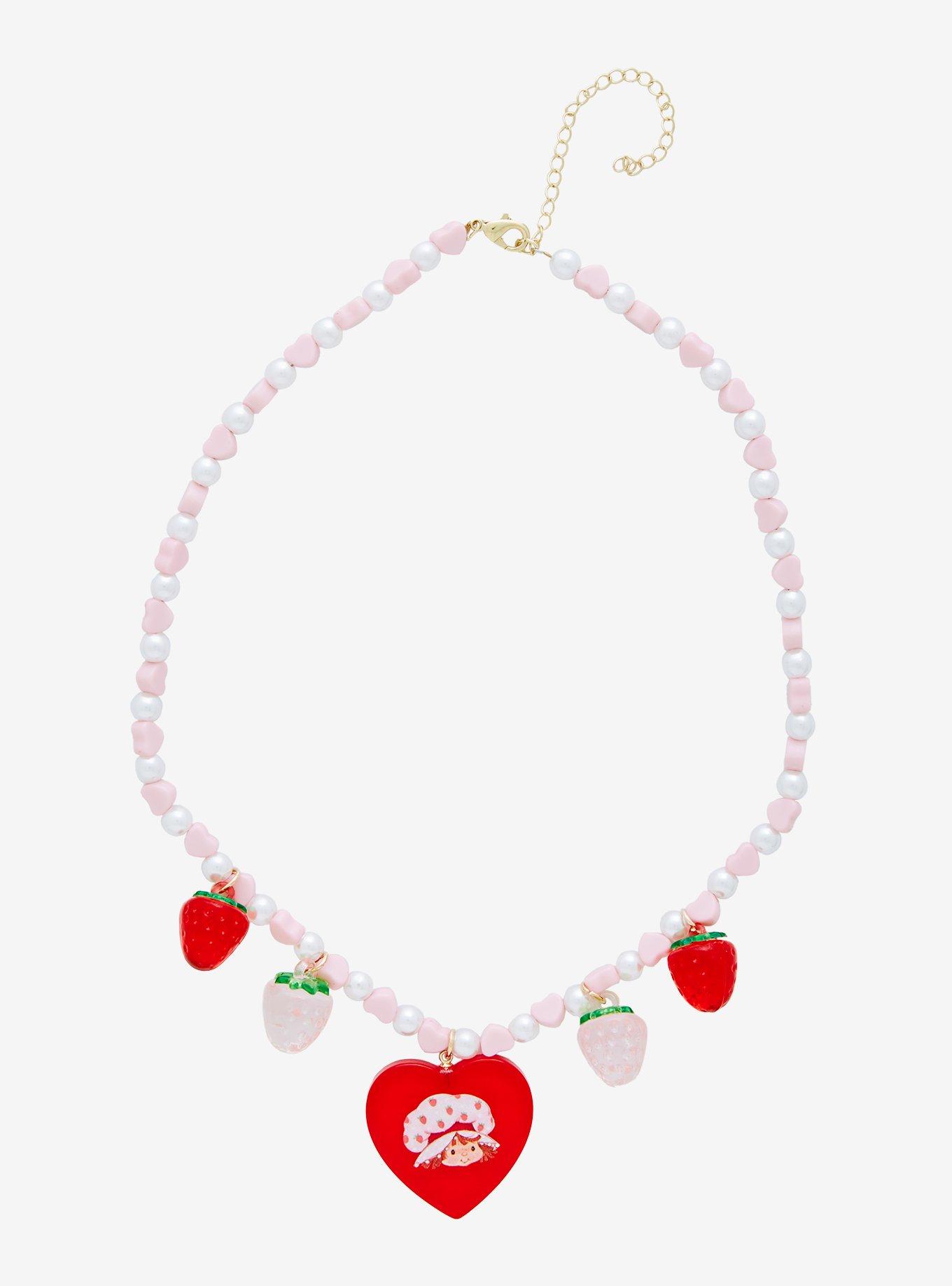 Strawberry 2024 beaded necklace