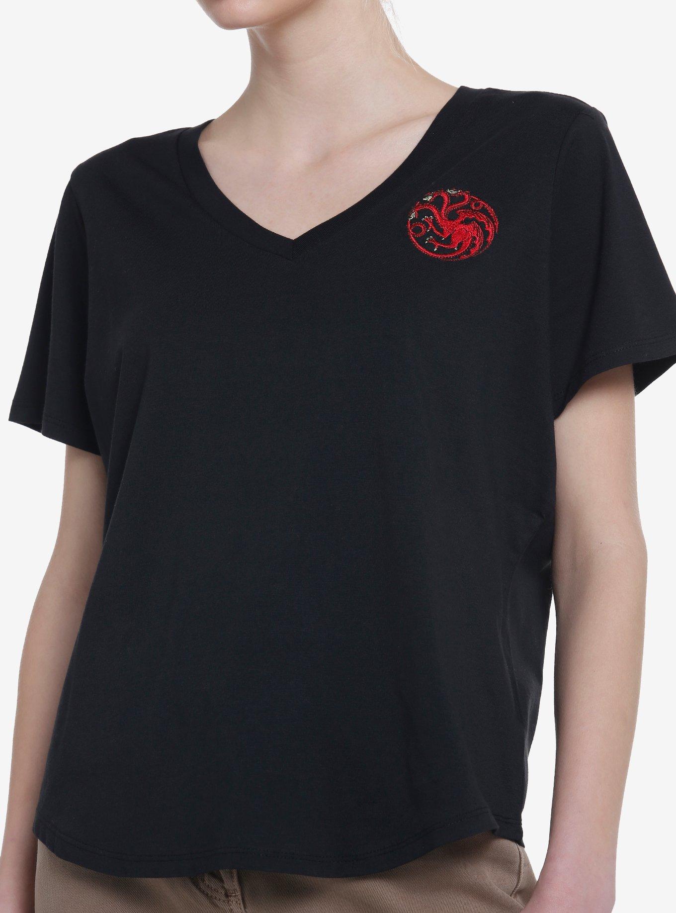Her Universe House Of The Dragon Targaryen Sigil V-Neck Top, , hi-res