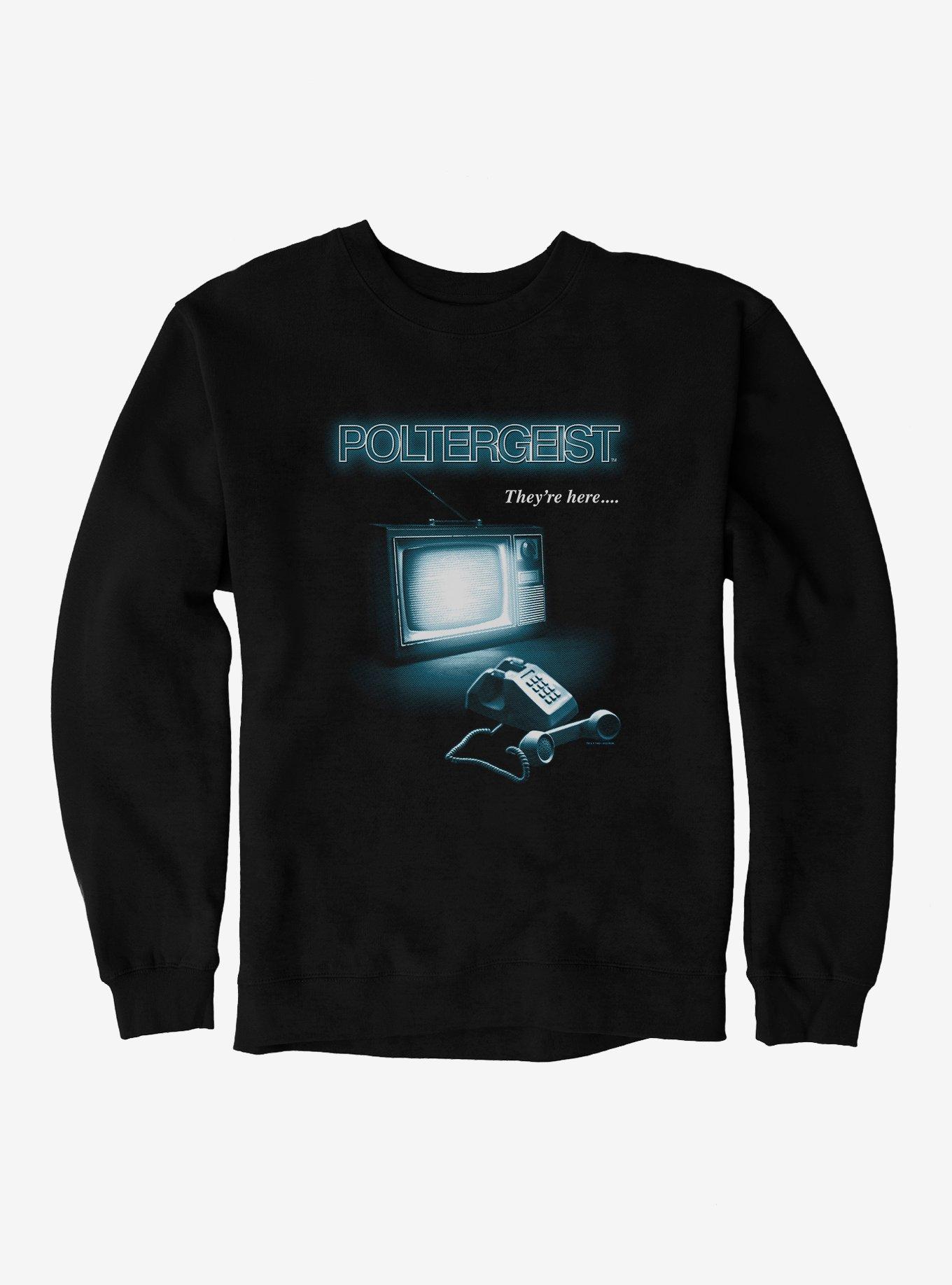 Poltergeist 1982 Theyre Here Sweatshirt, BLACK, hi-res