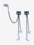 Chococat Lavender Celestial Chain Cuff Earrings, , hi-res