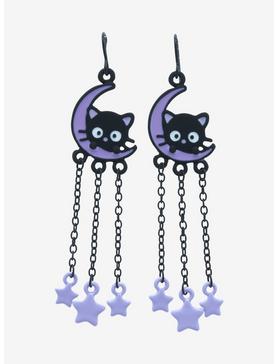 Chococat Lavender Celestial Chain Earrings, , hi-res