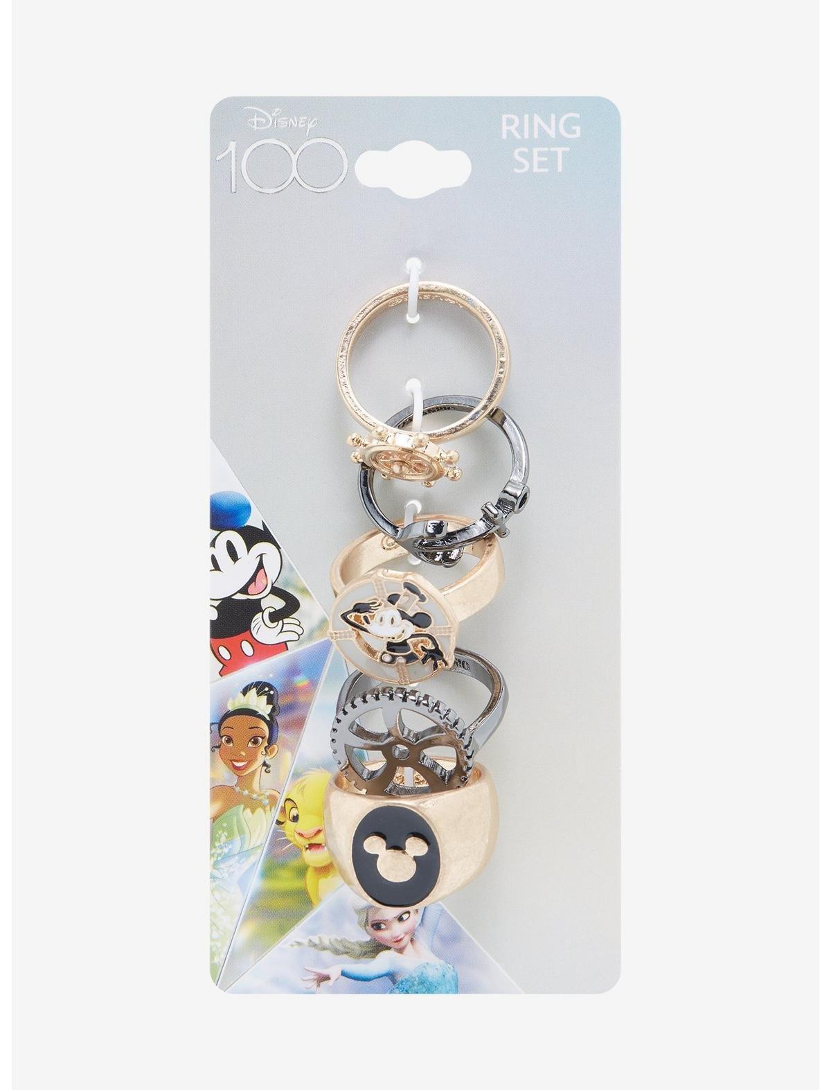 Disney100 Mickey Mouse Steamboat Willie Ring Set, , hi-res