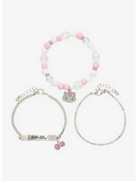 Hello Kitty Nameplate Bling Bracelet Set, , hi-res