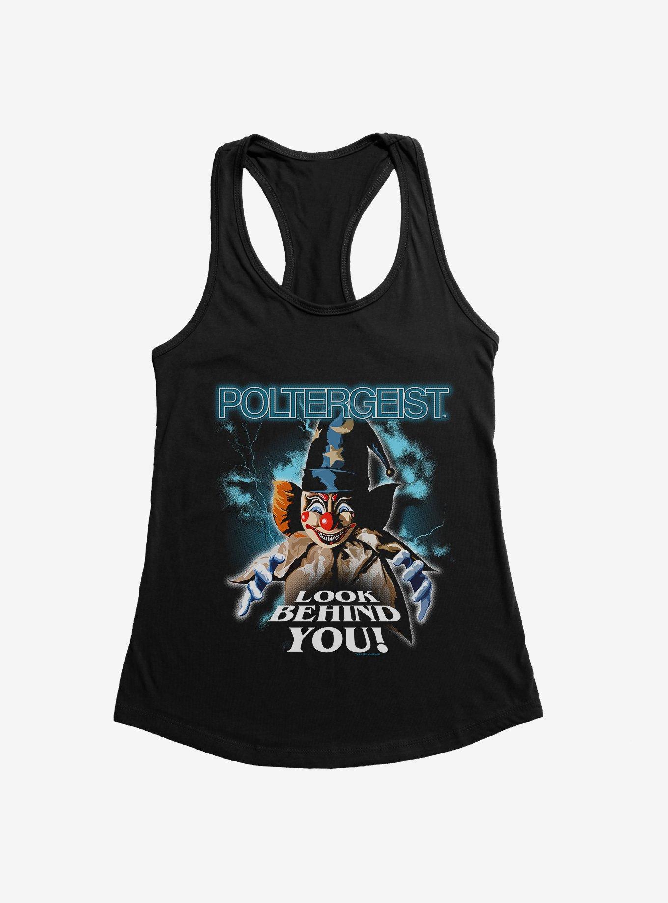 Poltergeist Look Behind You! Girls Tank, BLACK, hi-res