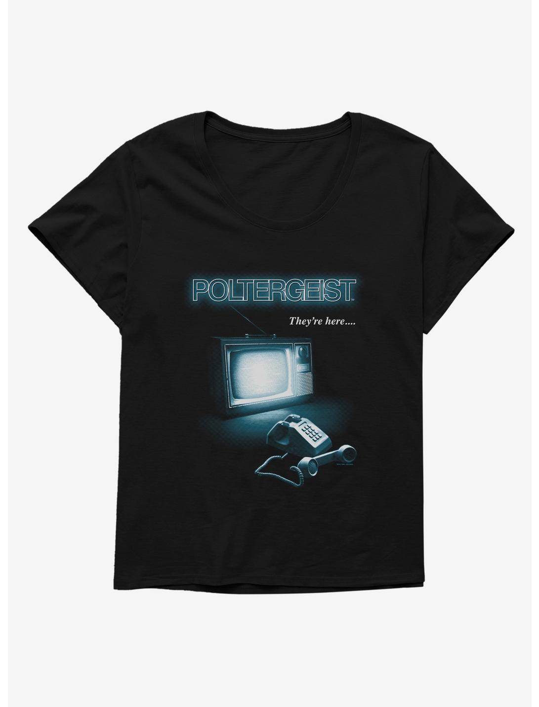 Poltergeist They're Here? Girls T-Shirt Plus Size, BLACK, hi-res