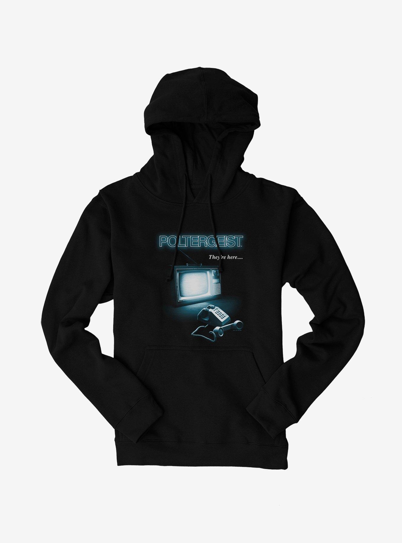 Poltergeist 1982 Theyre Here Hoodie, BLACK, hi-res