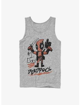 Plus Size Marvel Deadpool Number One Dad Tank, , hi-res