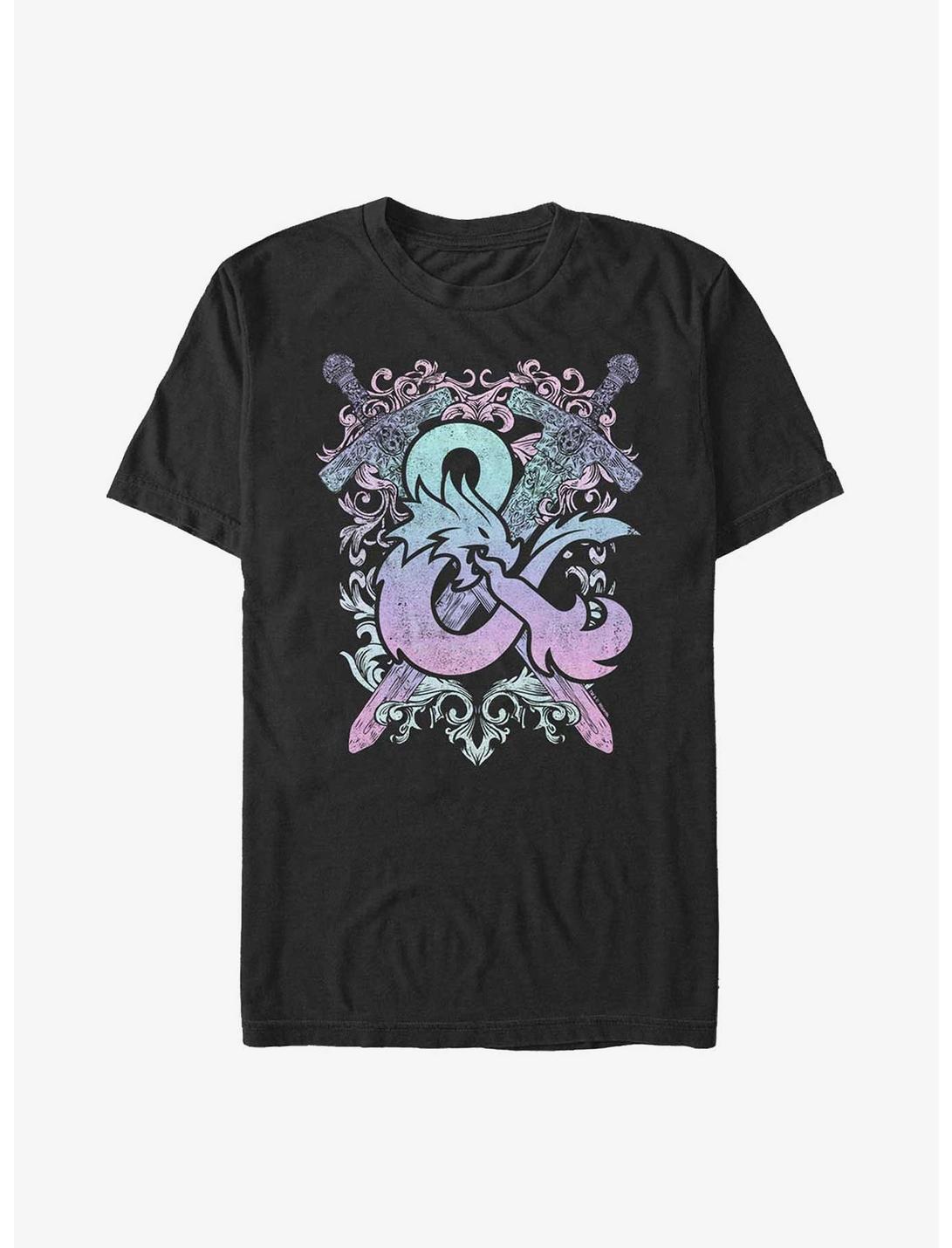 Dungeons & Dragons Pastel Logo T-Shirt, BLACK, hi-res