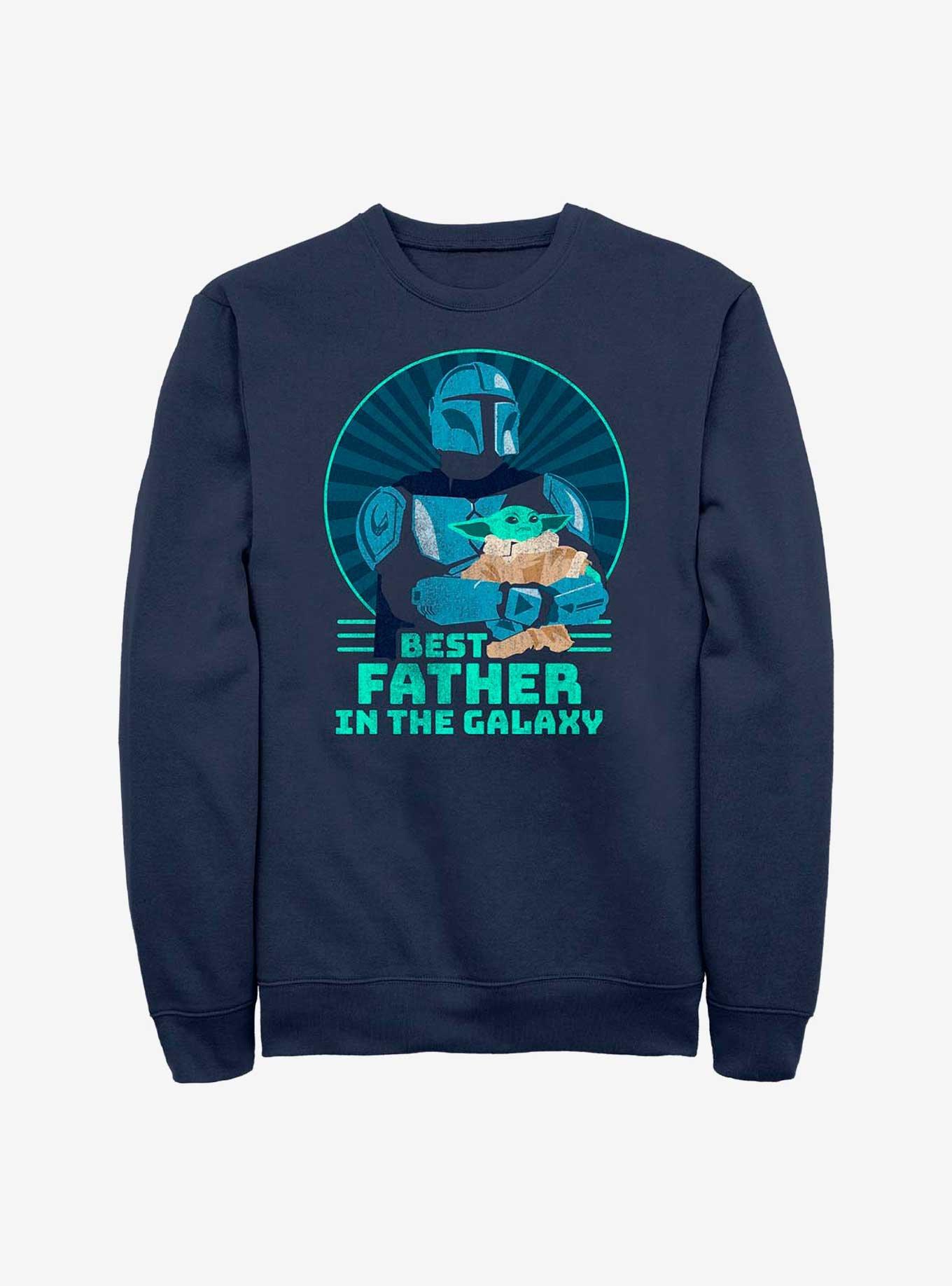 Star Wars The Mandalorian Best Father in the Galaxy Sweatshirt, , hi-res