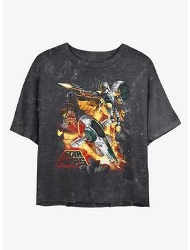 Star Wars Force Hunter Mineral Wash Girls Crop T-Shirt, , hi-res