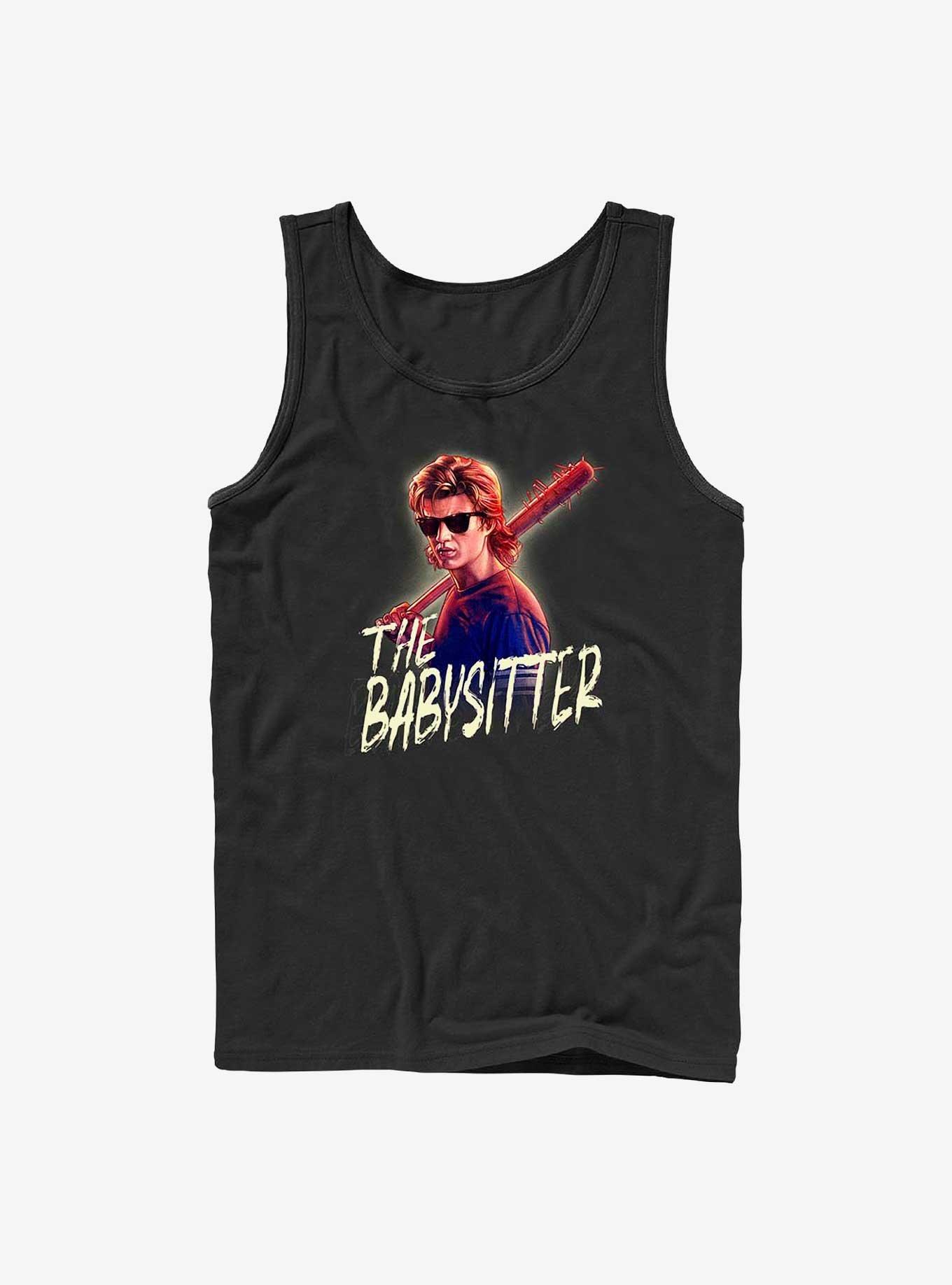 Stranger Things Steve The Babysitter Tank, BLACK, hi-res