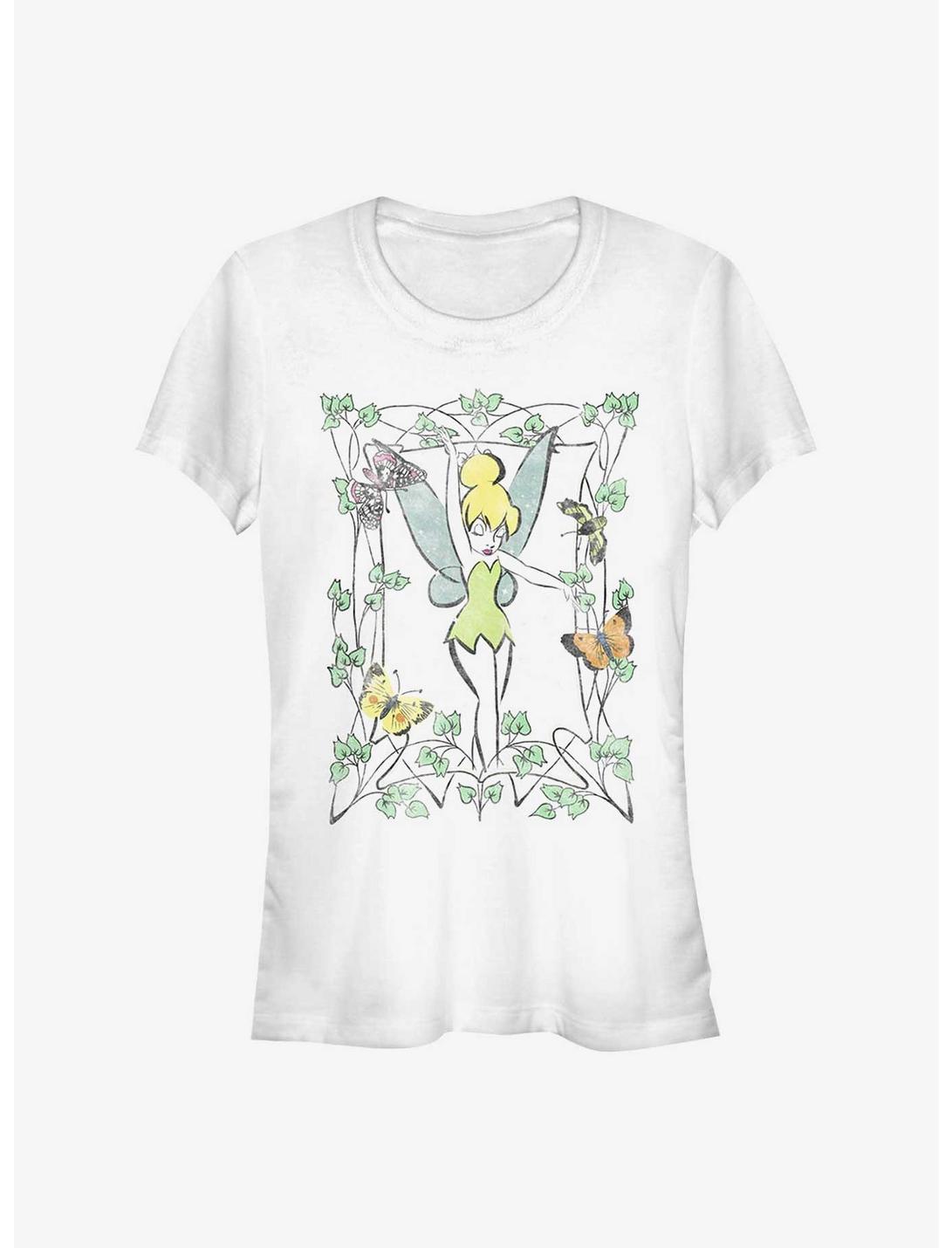 Disney Tinker Bell Illustration Girls T-Shirt, WHITE, hi-res