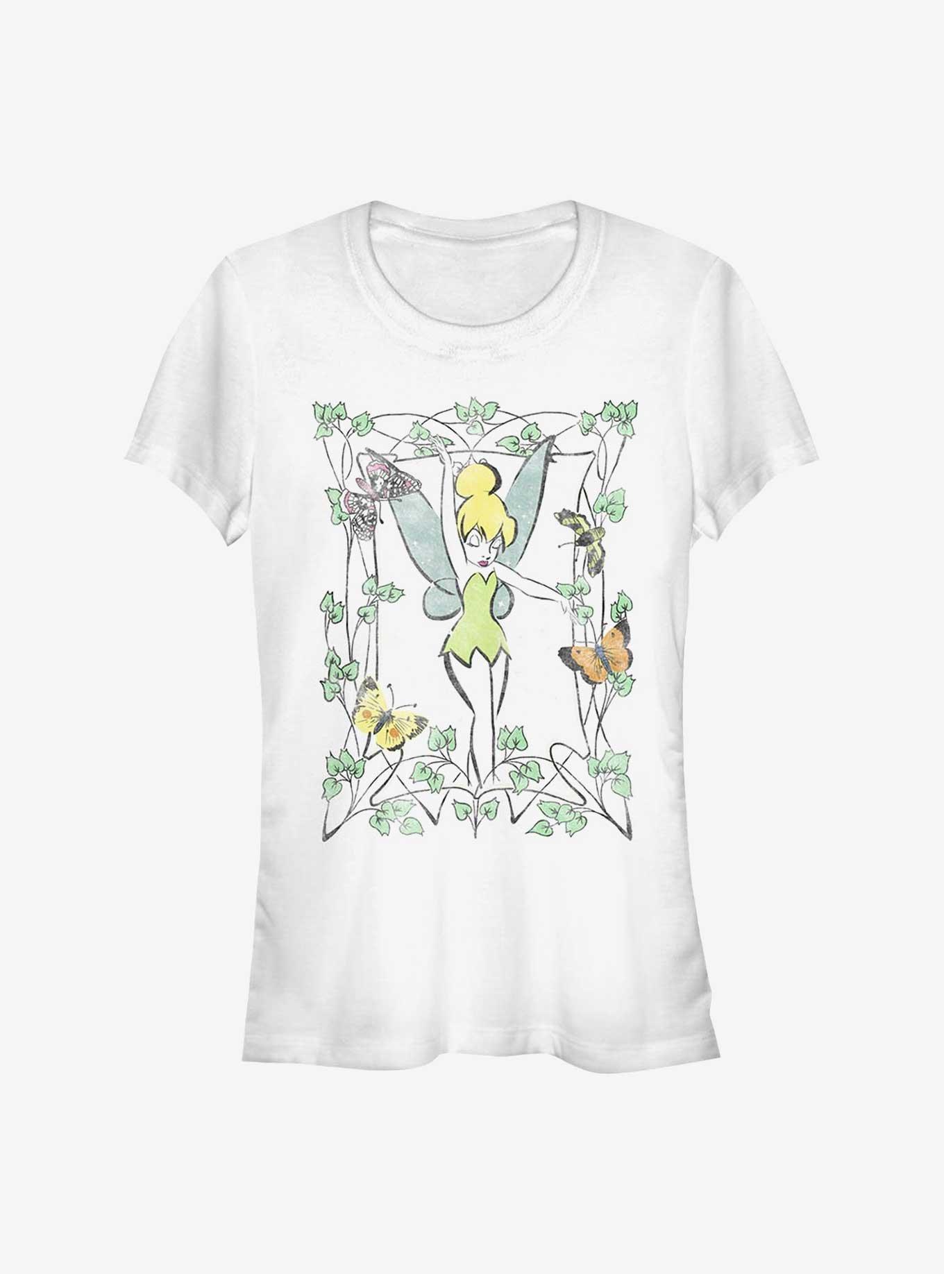 Disney Tinker Bell Illustration Girls T-Shirt, WHITE, hi-res