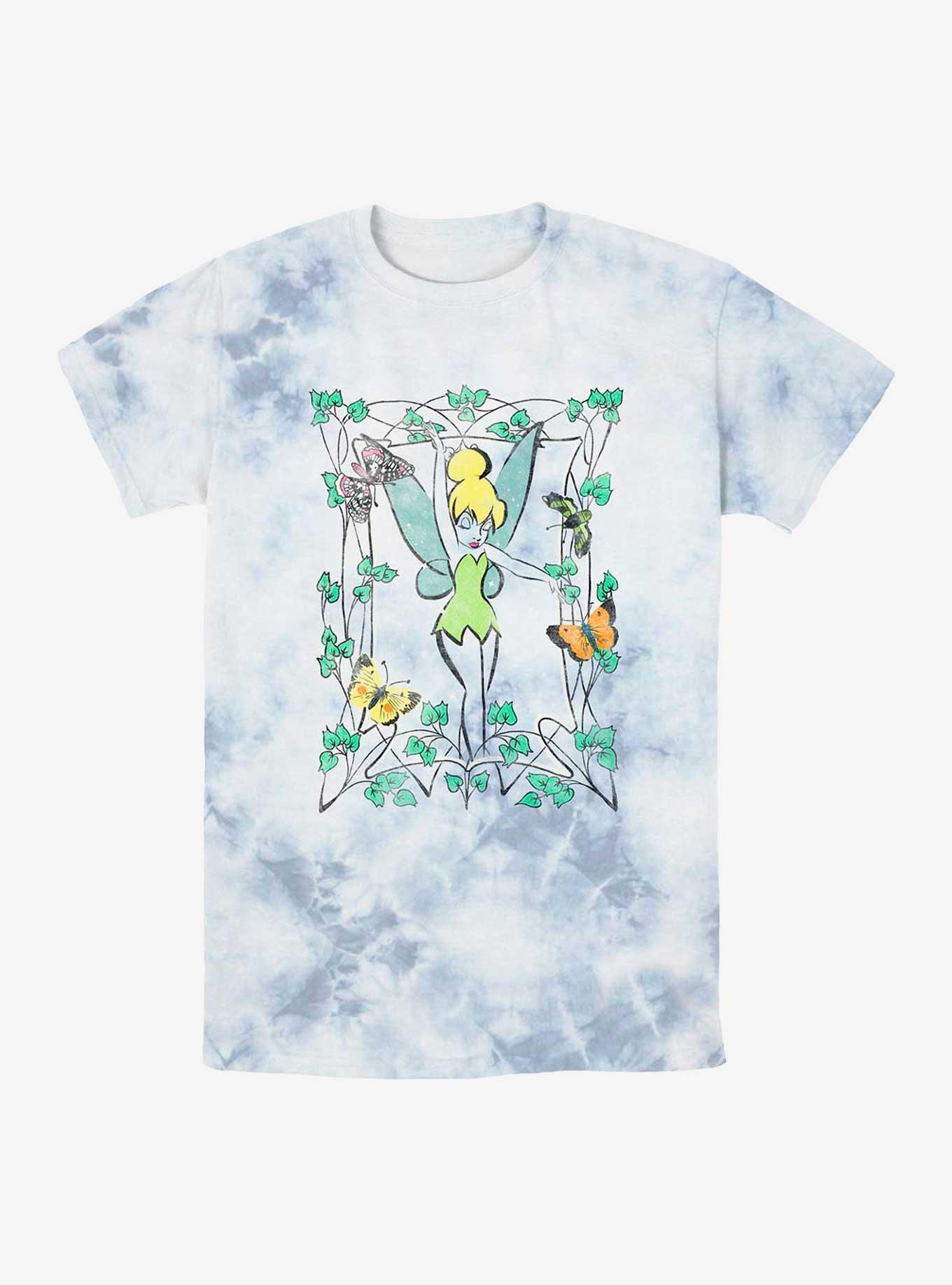 Disney Tinker Bell Illustration Tie-Dye T-Shirt, WHITEBLUE, hi-res