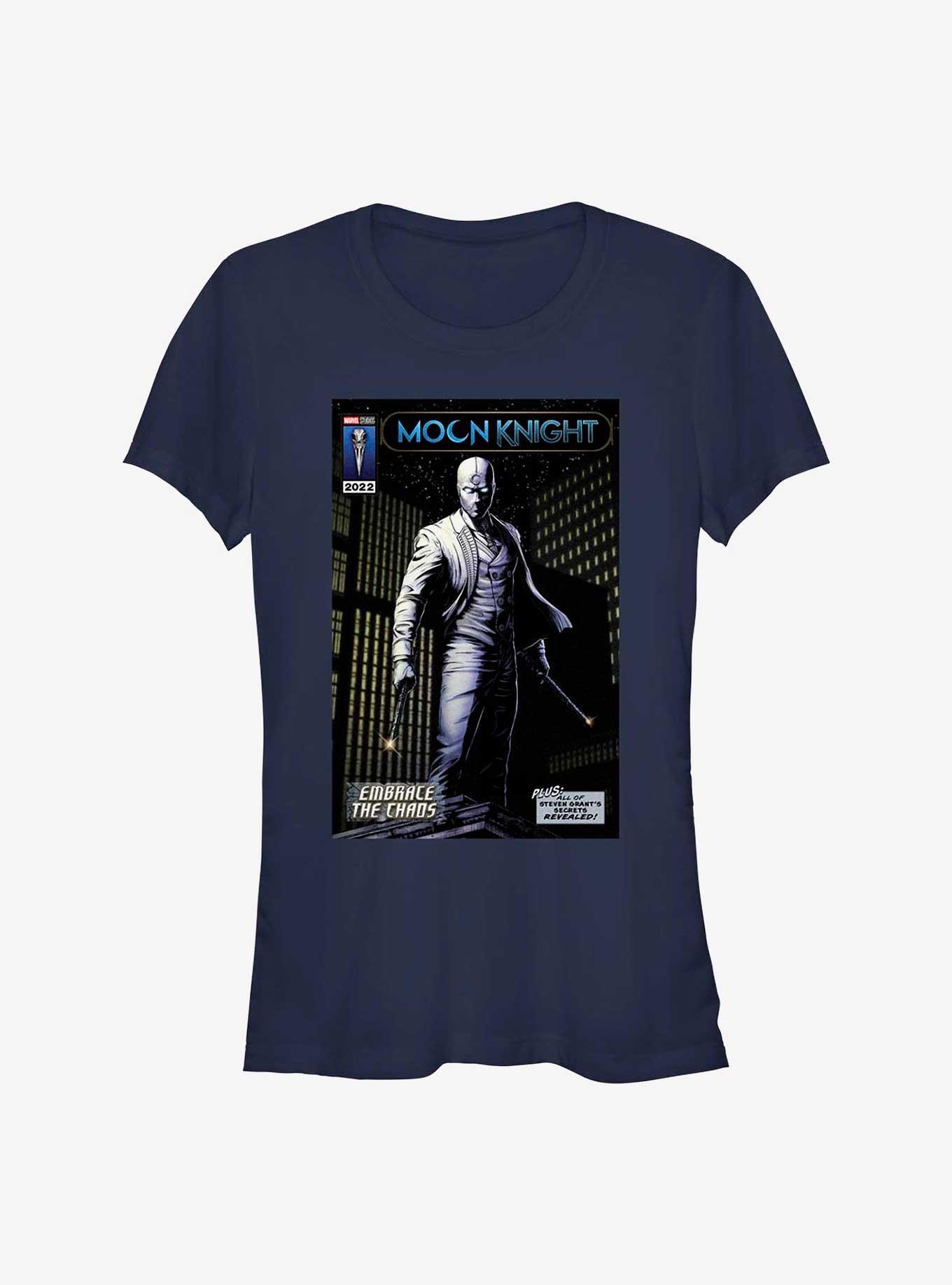 Marvel Moon Knight Comic Cover Girls T-Shirt, NAVY, hi-res