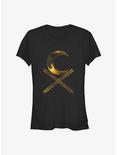 Marvel Moon Knight Moon Baton Glyphs Girls T-Shirt, BLACK, hi-res