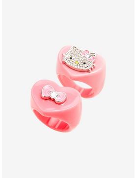 Hello Kitty Bow Chunky Ring Set, , hi-res