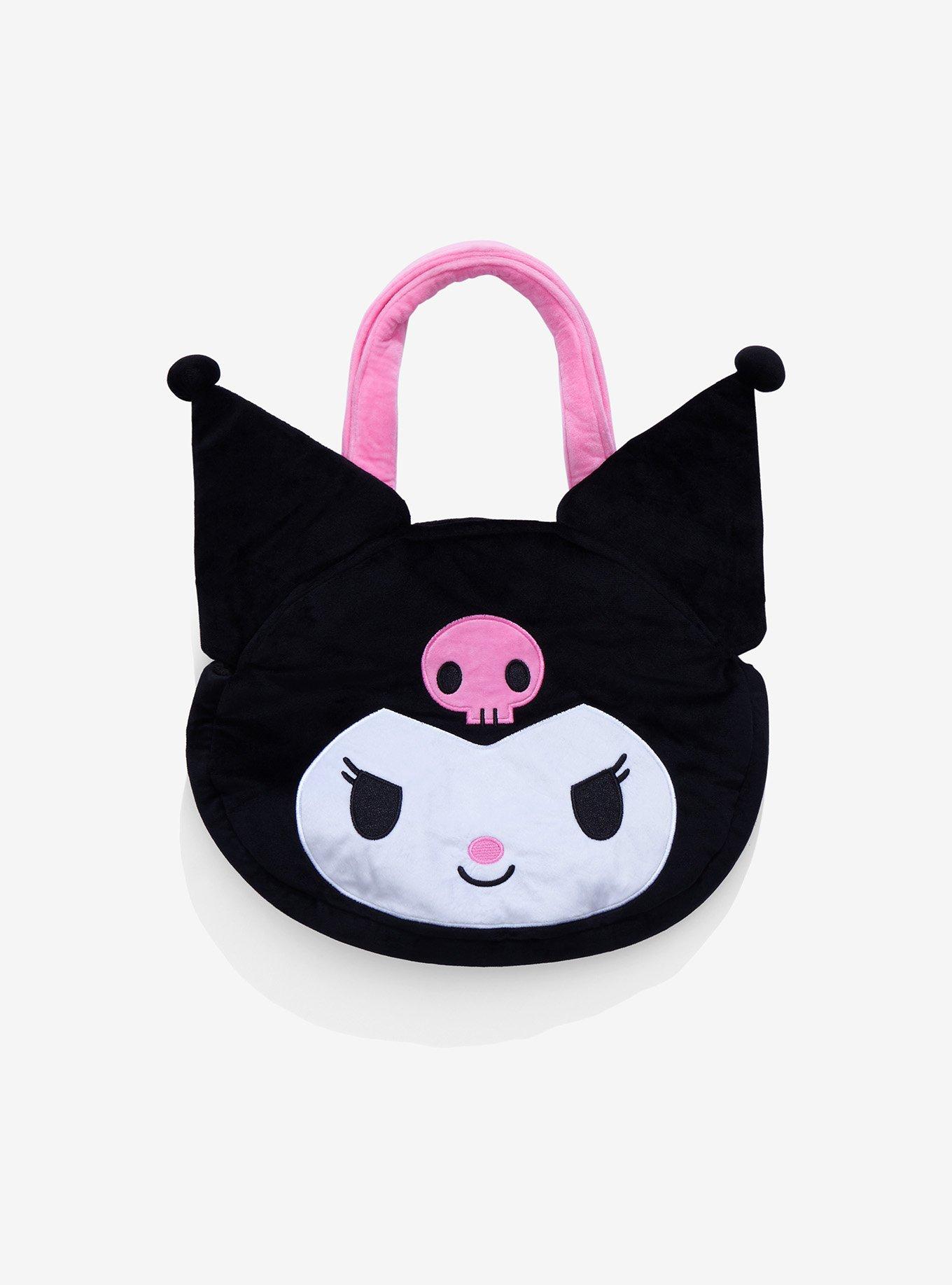 Kuromi Face Plush Tote Bag | Hot Topic