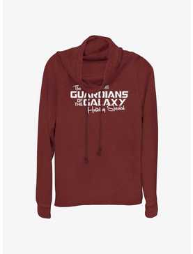 Marvel Guardians of the Galaxy Holiday Special Logo Cowl Neck Long-Sleeve Top, , hi-res