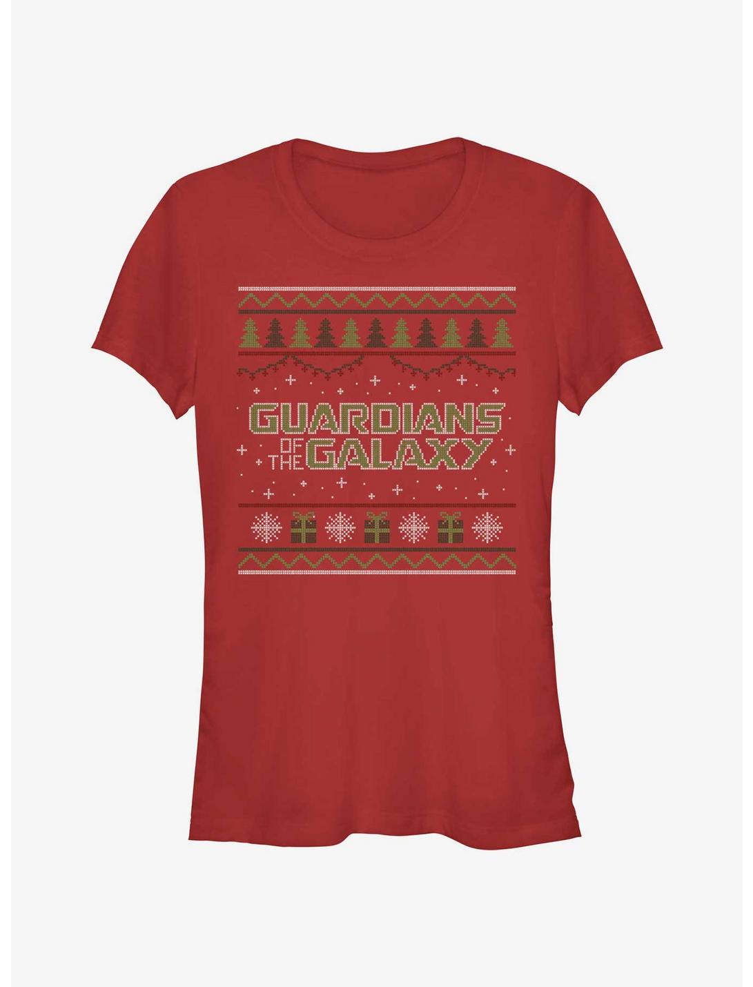 Marvel Guardians of the Galaxy Christmas Galaxy Girls T-Shirt, RED, hi-res