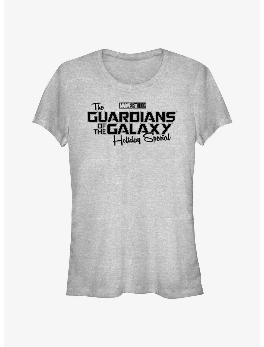 Marvel Guardians of the Galaxy Holiday Special Logo Girls T-Shirt, ATH HTR, hi-res