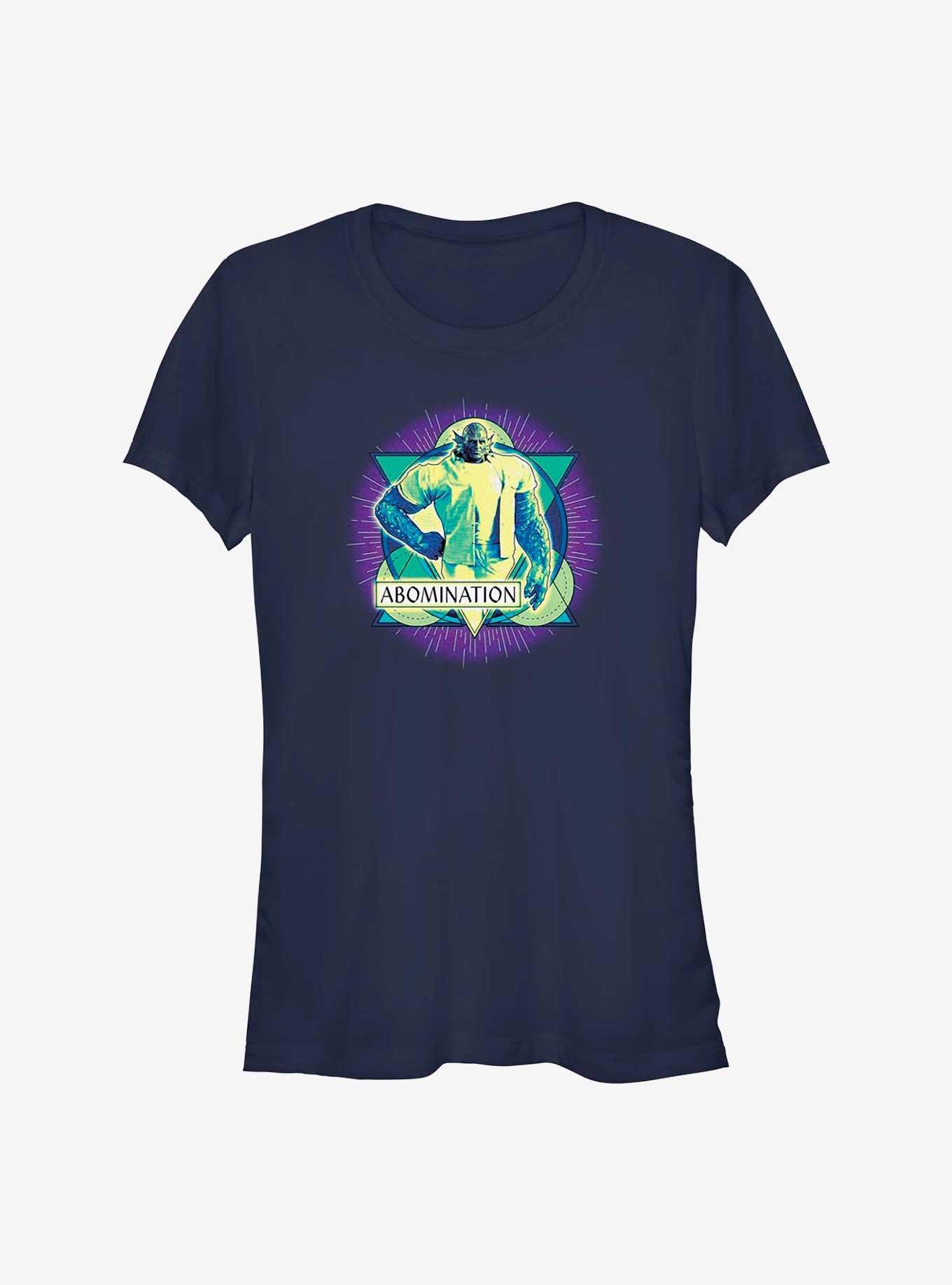 Marvel She-Hulk: Attorney At Law Abomination Badge Girls T-Shirt, NAVY, hi-res