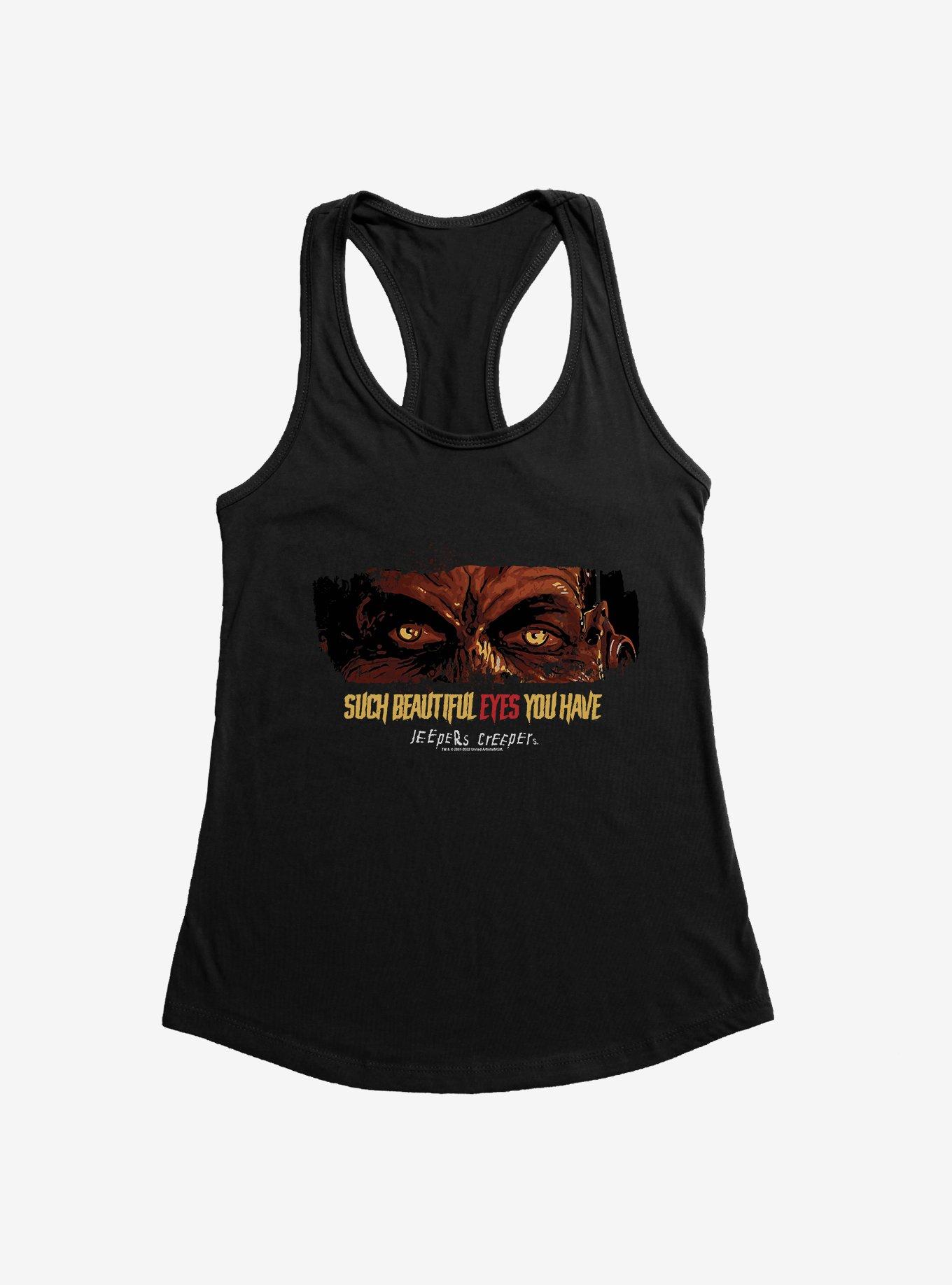 Jeepers Creepers Beautiful Eyes Womens Tank Top, BLACK, hi-res