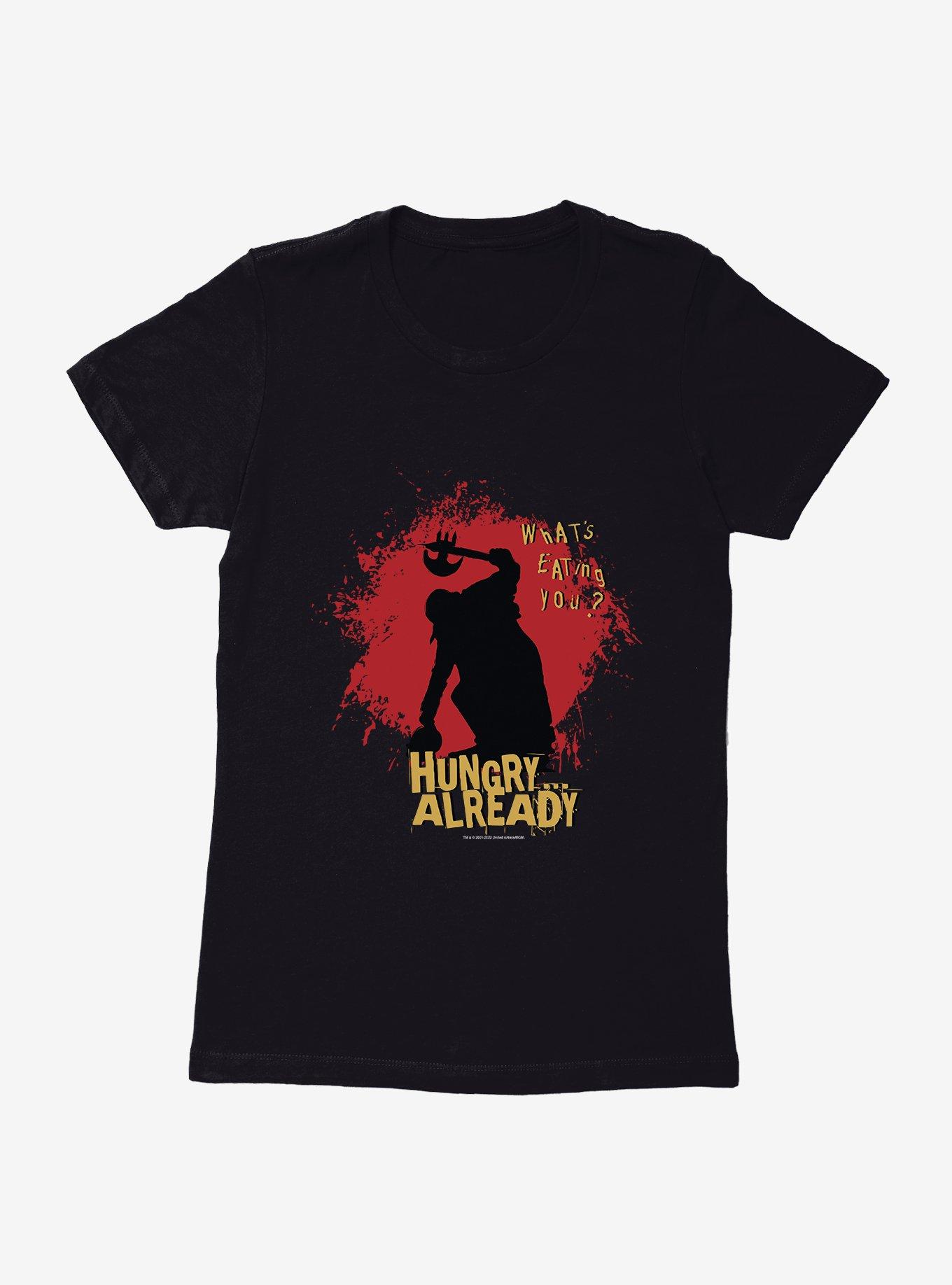 Jeepers Creepers Hungry? Already Womens T-Shirt, BLACK, hi-res