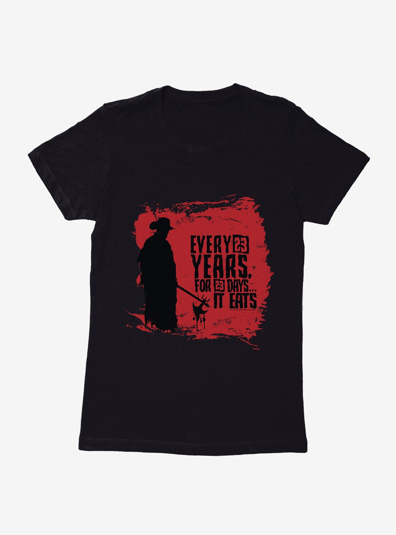 Jeepers Creepers It Eats Womens T-Shirt, BLACK, hi-res