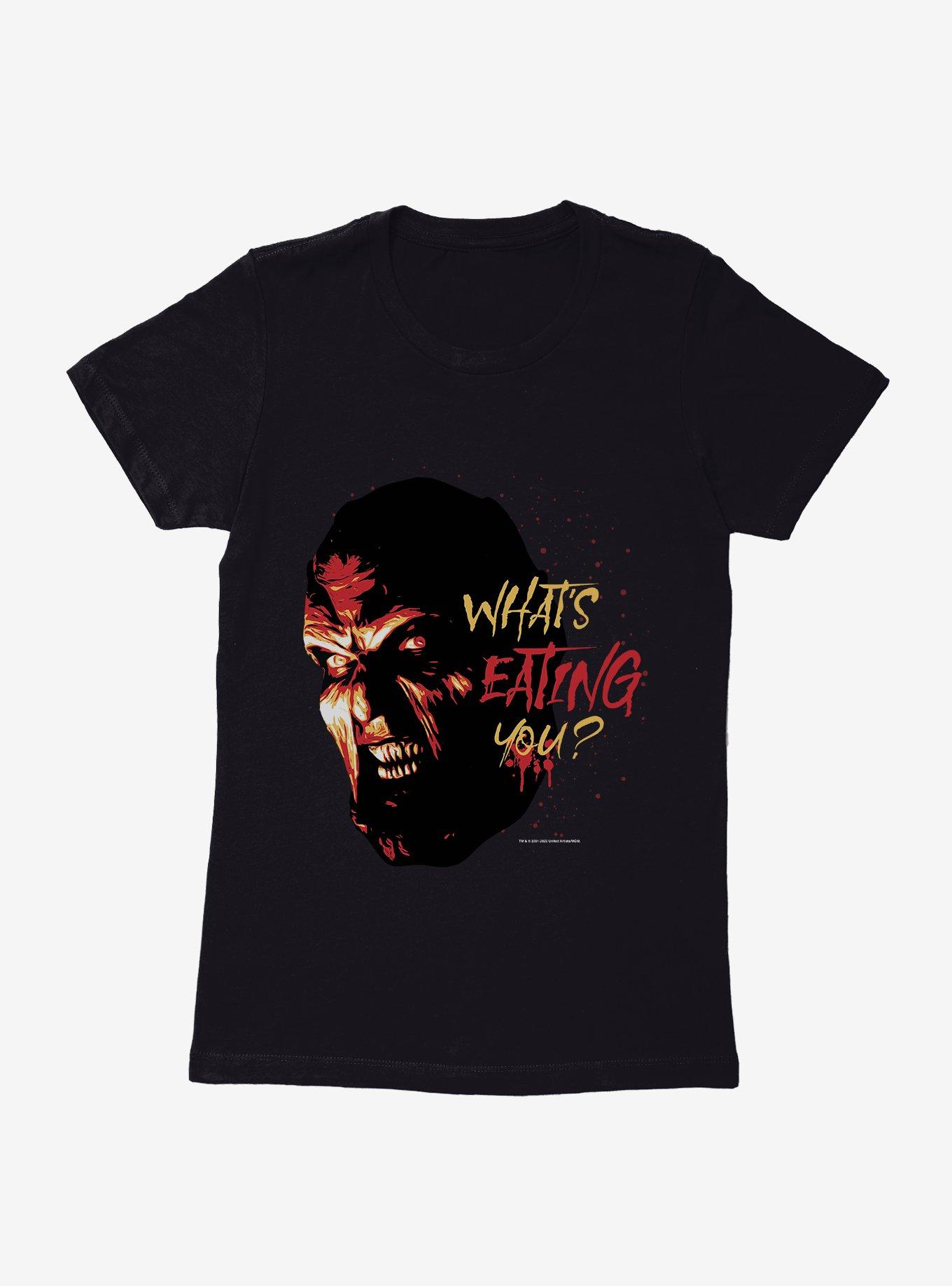 Jeepers Creepers What's Eating You? Womens T-Shirt, BLACK, hi-res