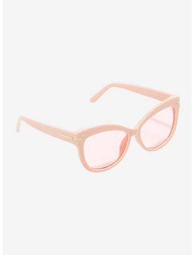 Pastel Pink Cat Eye Sunglasses, , hi-res