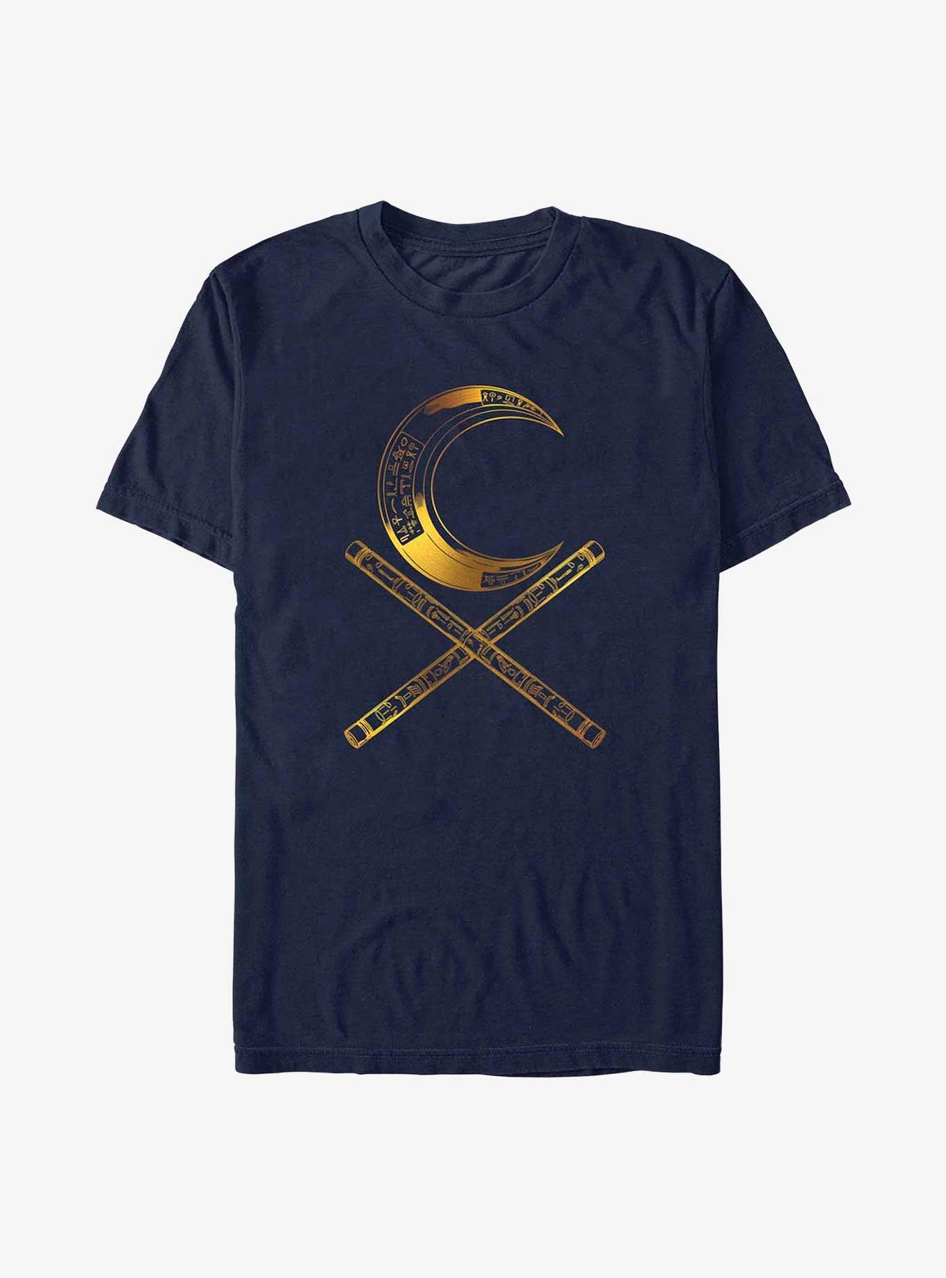 Marvel Moon Knight Moon Baton Glyphs T-Shirt, NAVY, hi-res